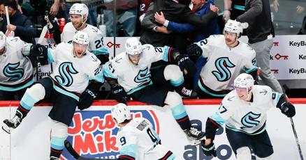 Krakens Game 7 win keeps playoff hockey on Seattles center stage Krakens Game 7 win keeps playoff hockey on Seattles center stage