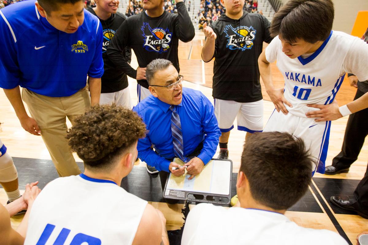 Yakama Tribal boys basketball holds off Pomeroy to earn Class 1B state