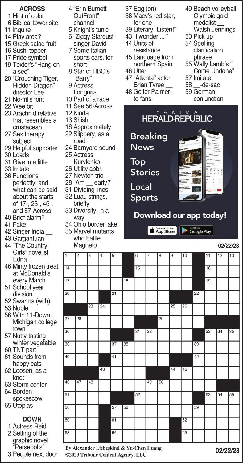 LA Times Crossword 7 Nov 22, Monday 