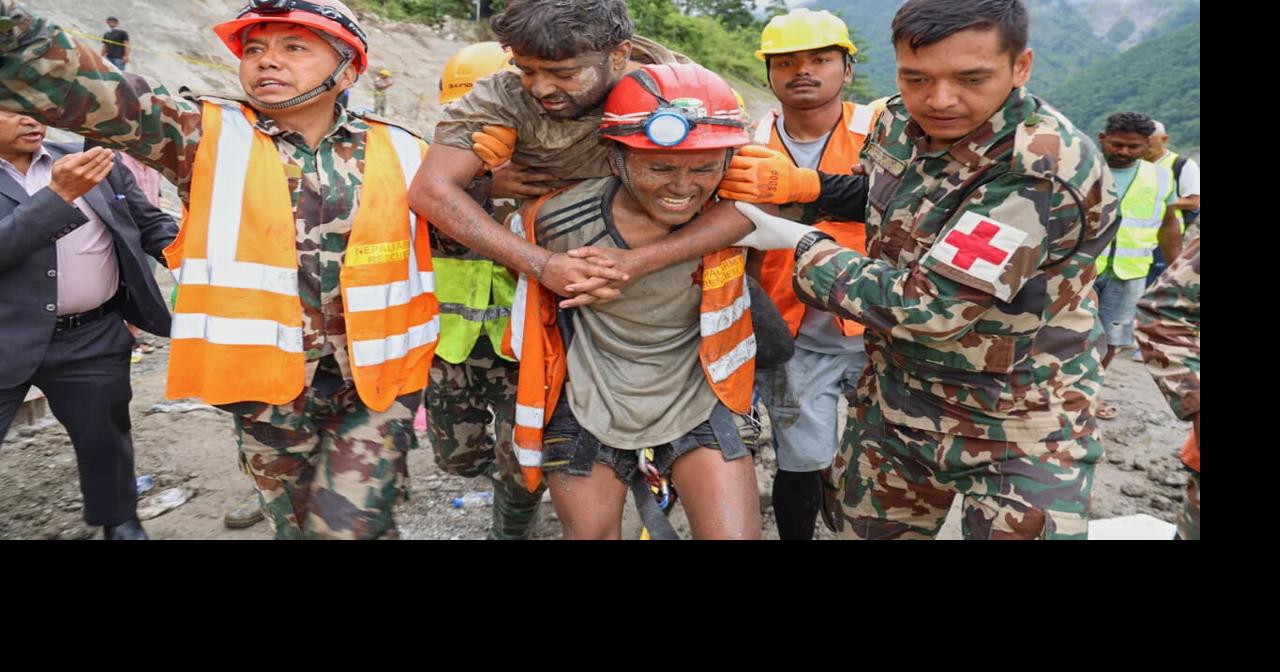 Rescuers pull two trapped tunnel workers alive in Nepal