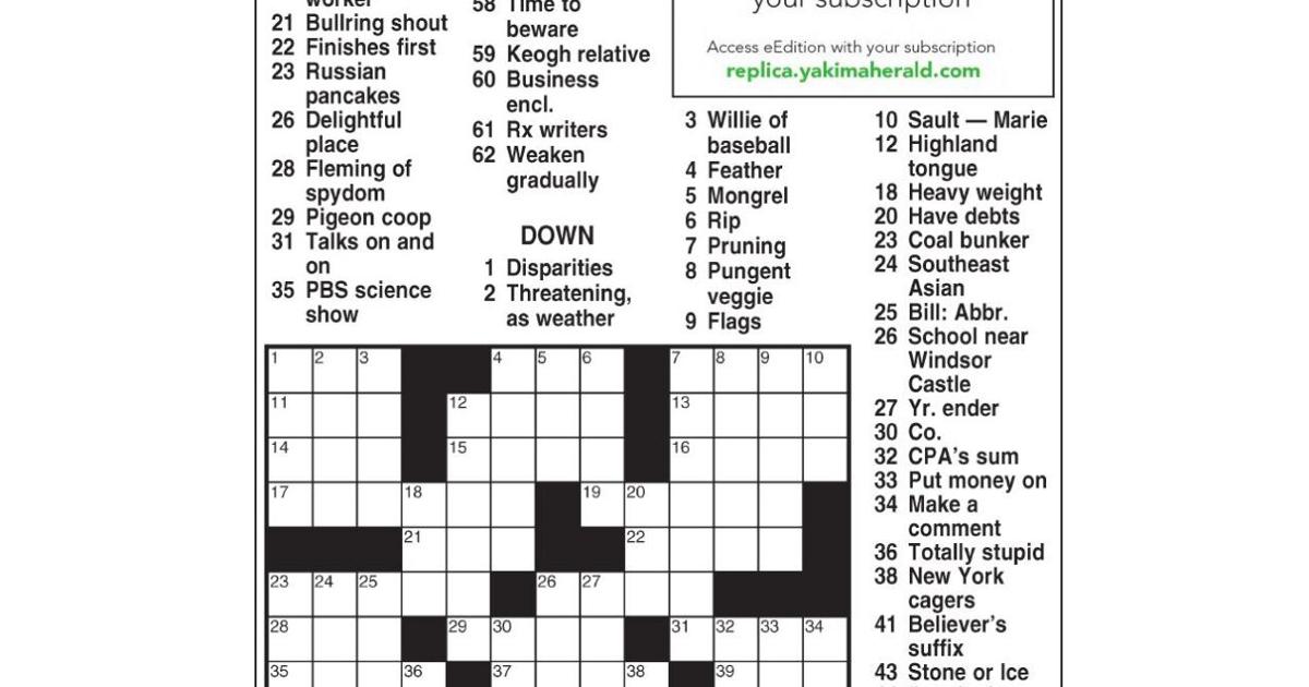 AM Crossword Jan. 28, 2023 Crosswords