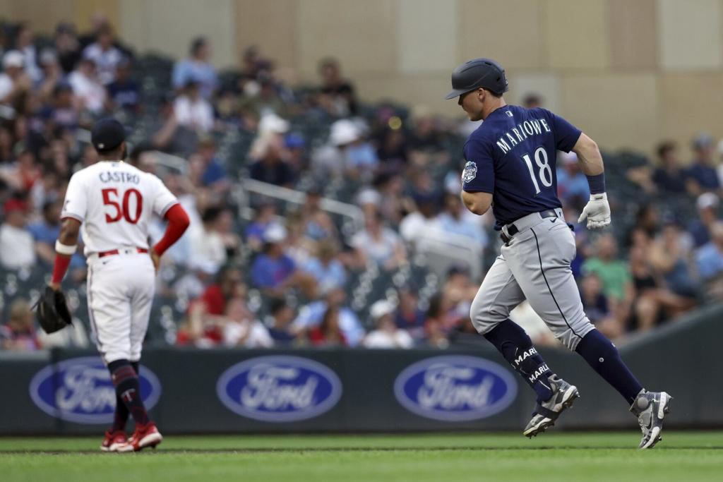 Julio Rodriguez-led Mariners come back big in late going, knock off Twins