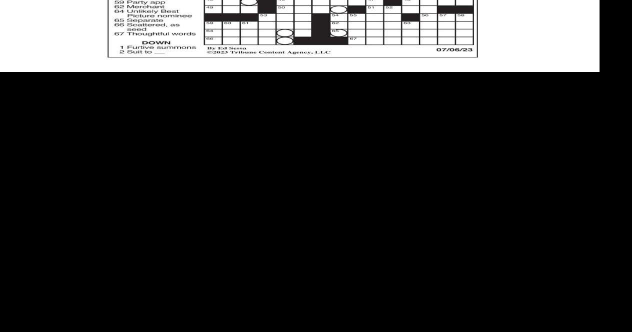 LA Times Crossword: July 6, 2023