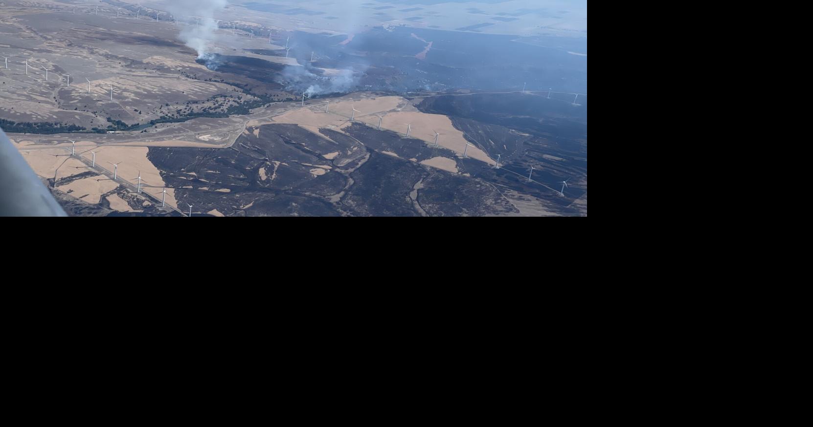 Fire near Bickleton in Klickitat County slows overnight, evacuation