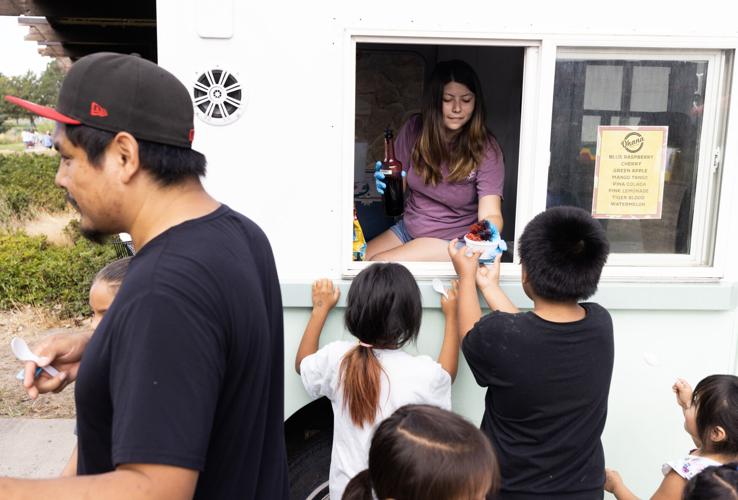 Yakama Nation Credit Enterprise backpack giveaway