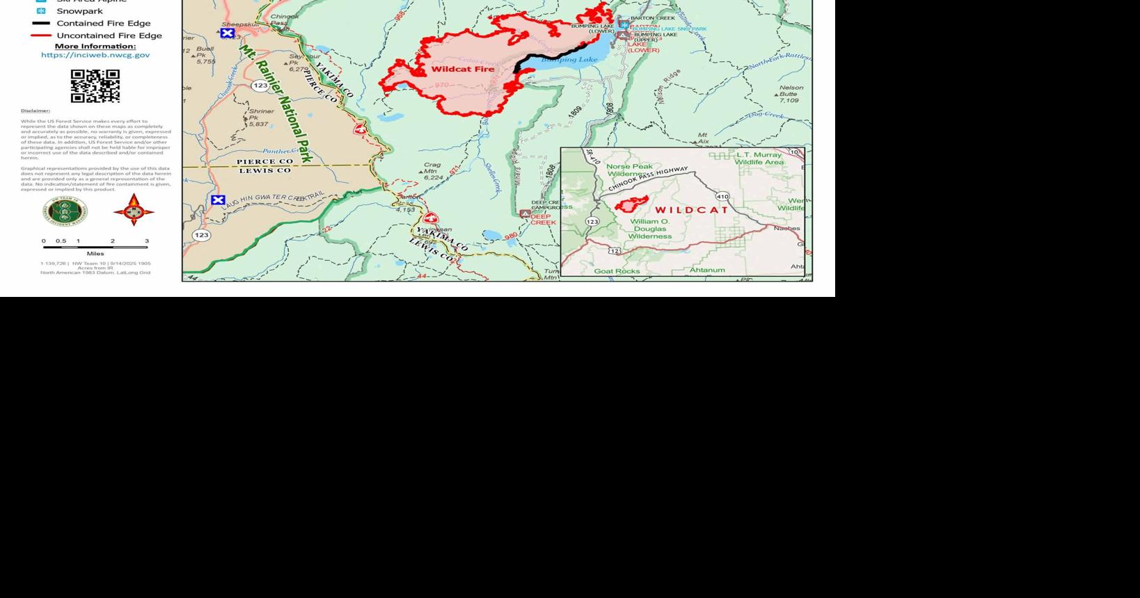 Firefighters continue to make progress on Wildcat Fire near Bumping ...