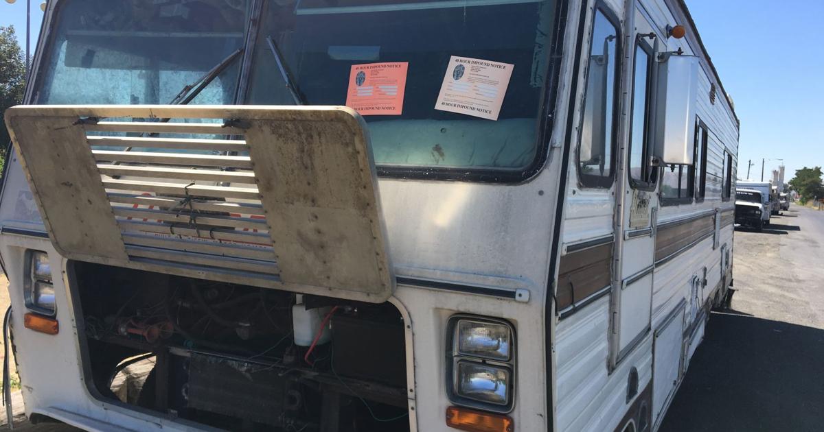 Homeless in RVs, trailers scramble to move vehicles to avoid being ...