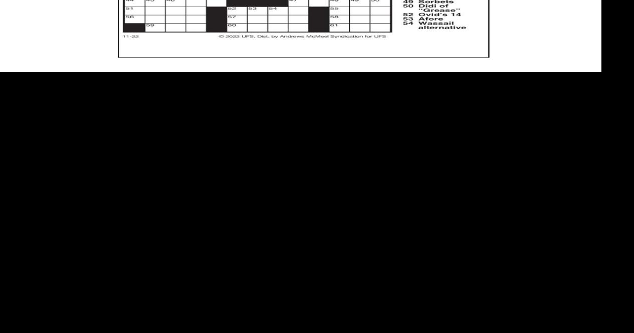 AM Crossword: Nov. 22, 2022 | Crosswords | yakimaherald.com