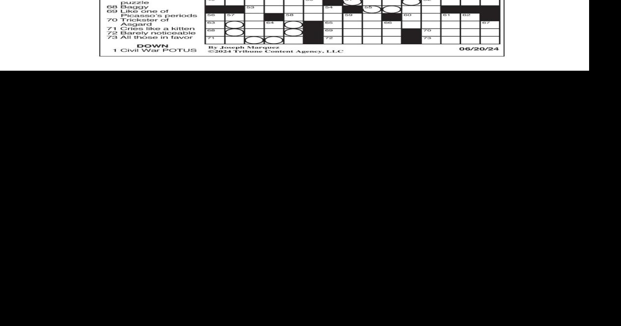 LA Times Crossword June 20, 2024 Crosswords