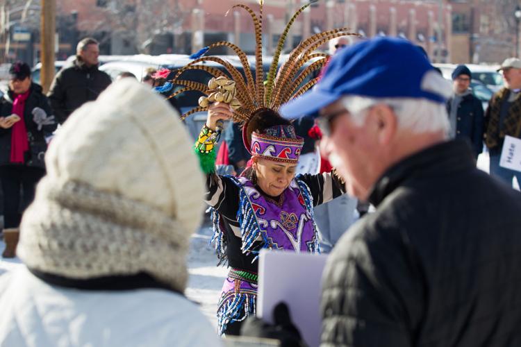 Photos Dozens protest immigration ban during march in downtown Yakima