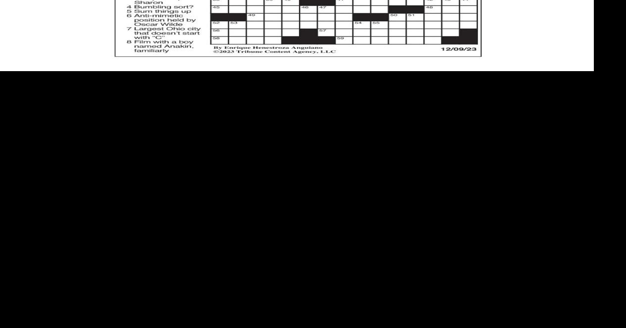 LA Times Crossword: Dec. 9, 2023