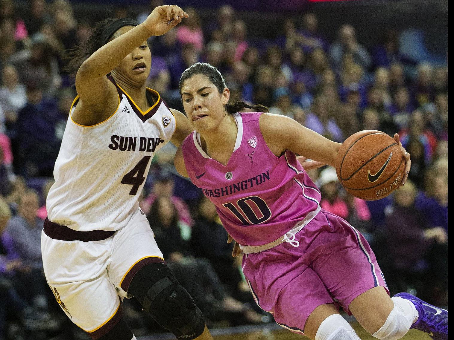 Husky Women Dispatch Arizona State Clinch Bye In Pac 12