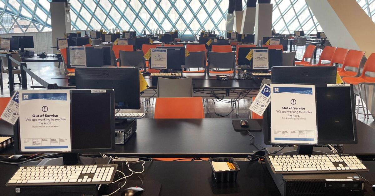 No computers. Keep books. Seattle library network outage nears a month ...