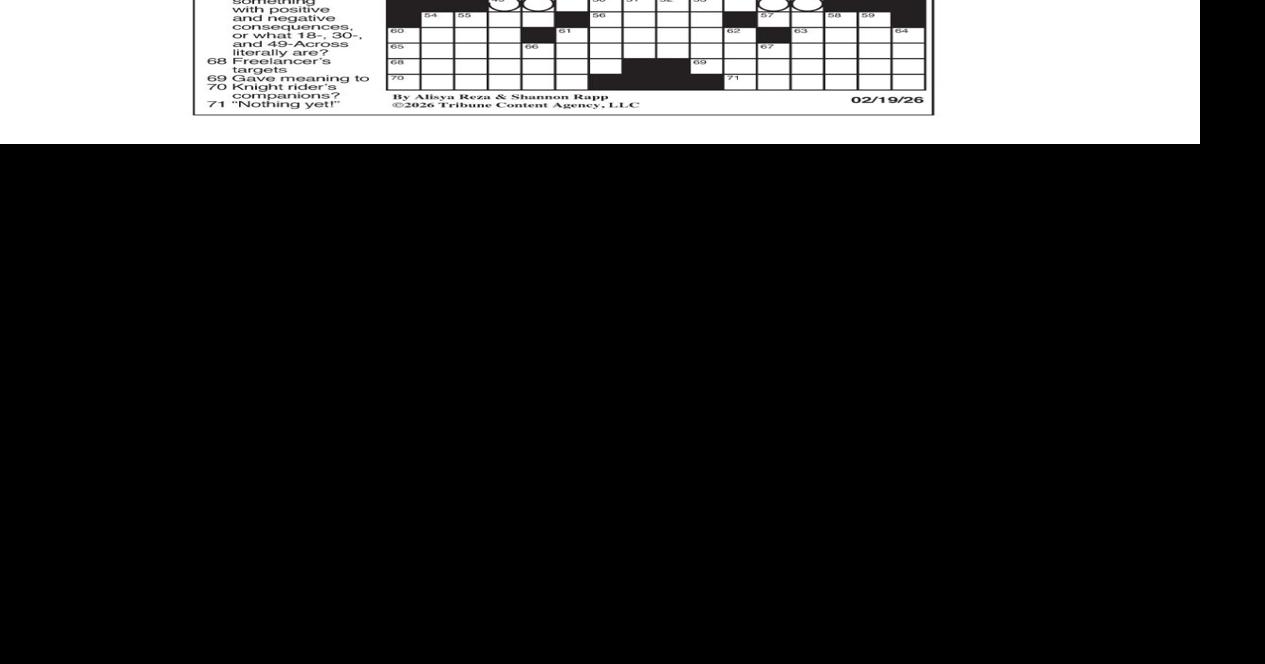 LA Times Crossword: Feb. 19, 2026