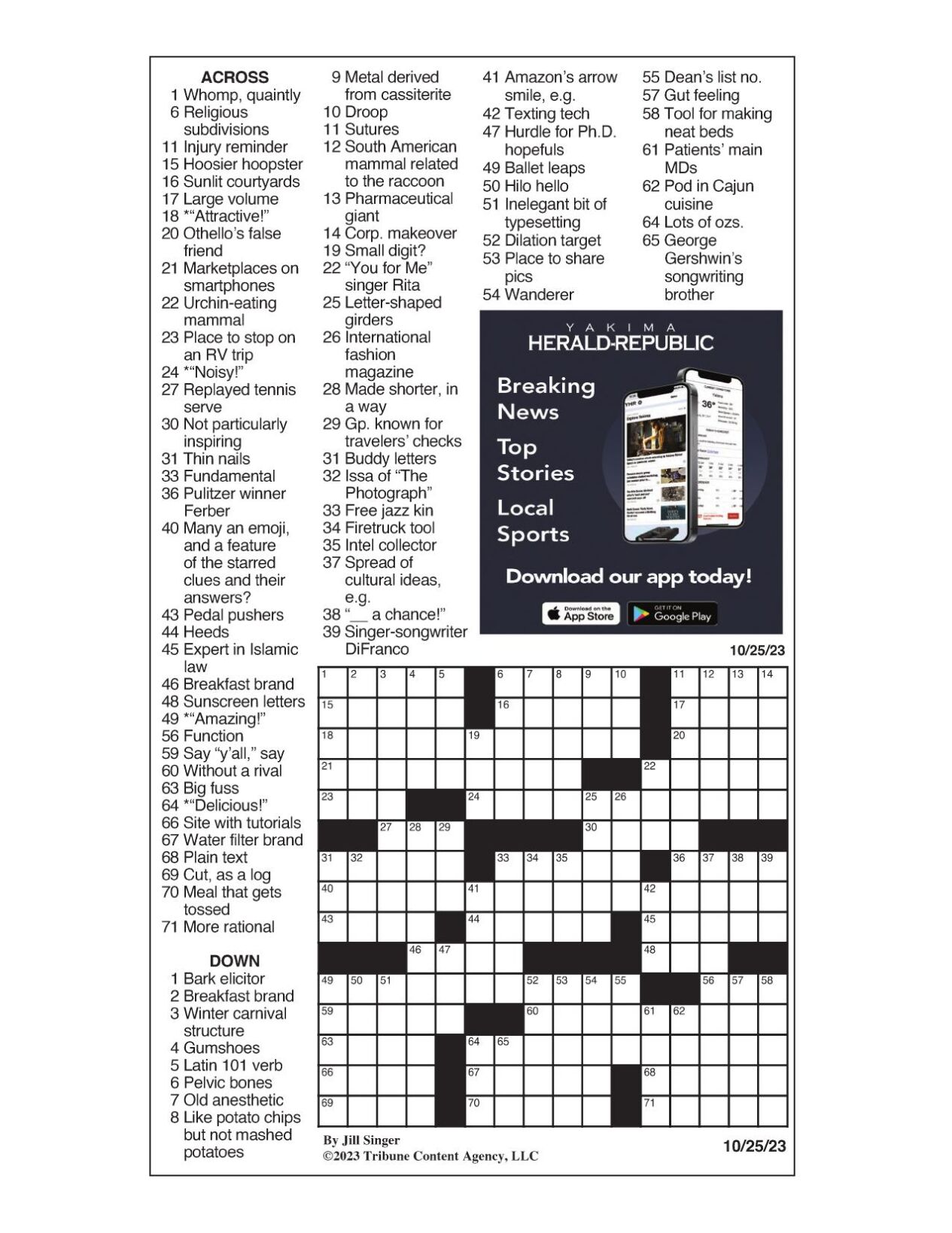 LA Times Crossword 3 Nov 19, Sunday 