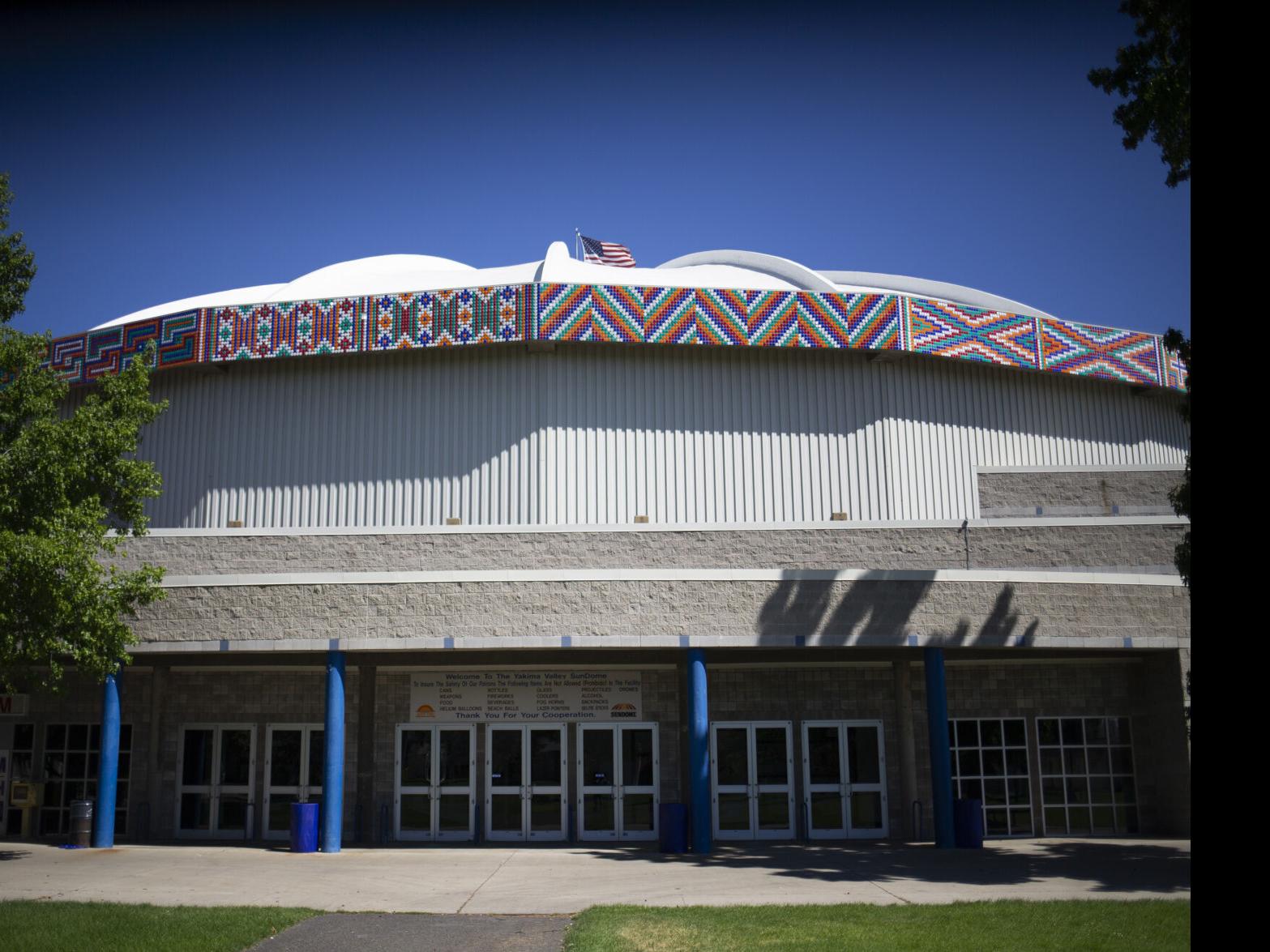 Artwork on Yakima Valley SunDome shines again after restoration | Local |  yakimaherald.com