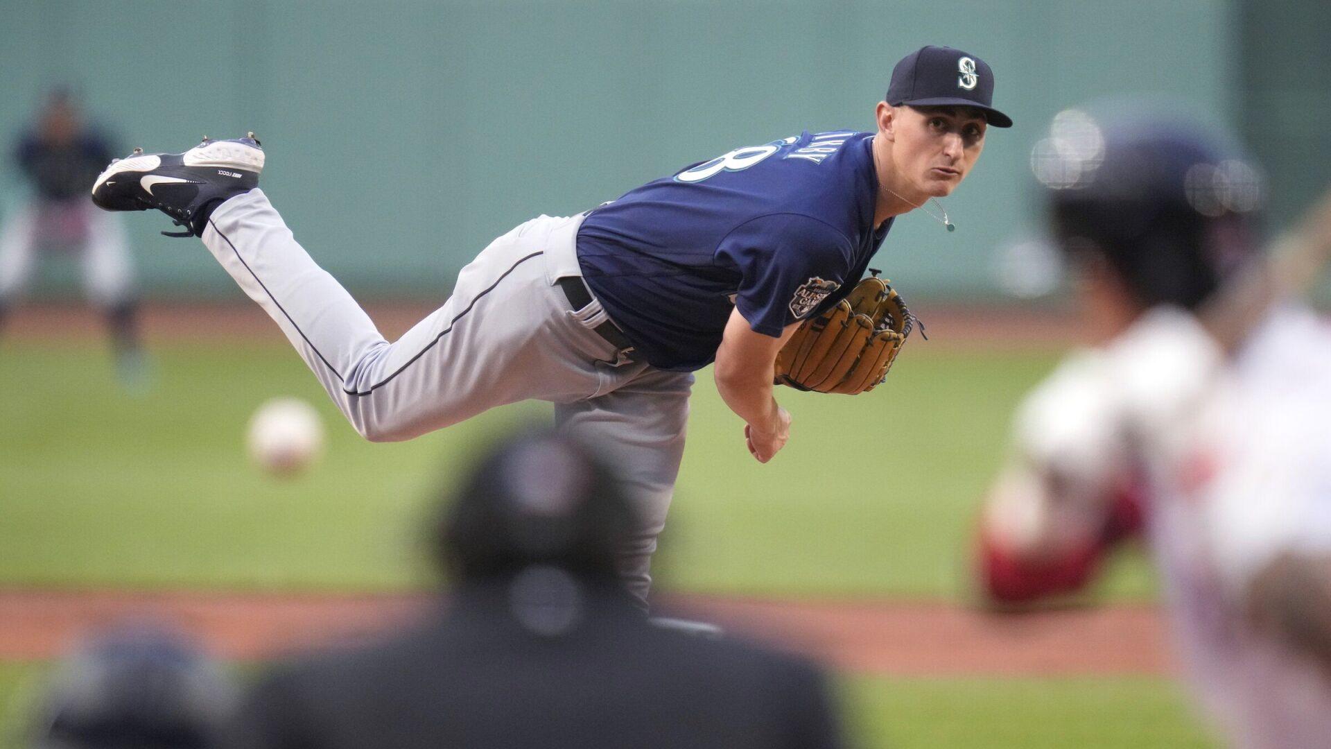 Mariners pitching prospect George Kirby training in Tacoma