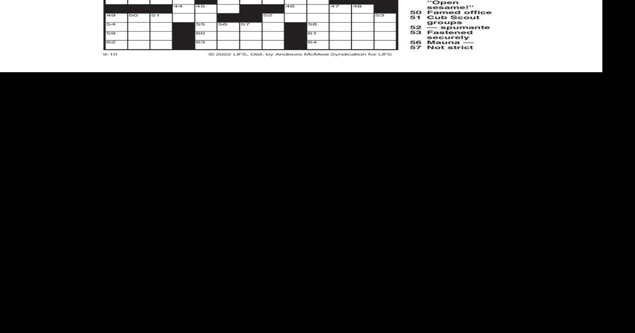 AM Crossword: Sept. 10, 2022 | Crosswords | yakimaherald.com