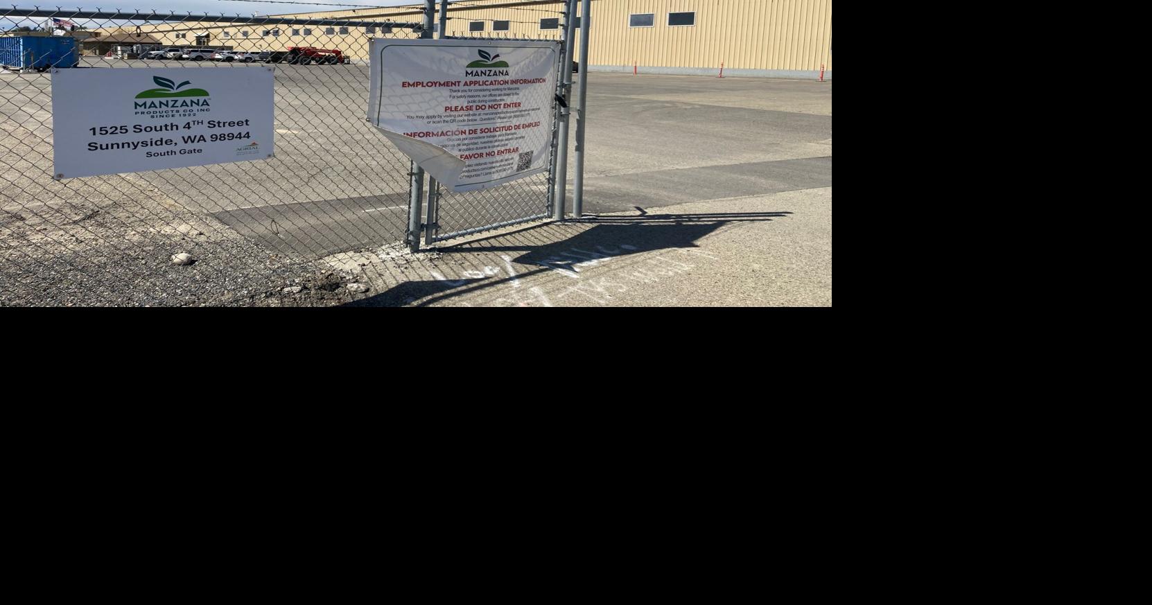 Manzana officials target end of September for opening of Sunnyside processing facility