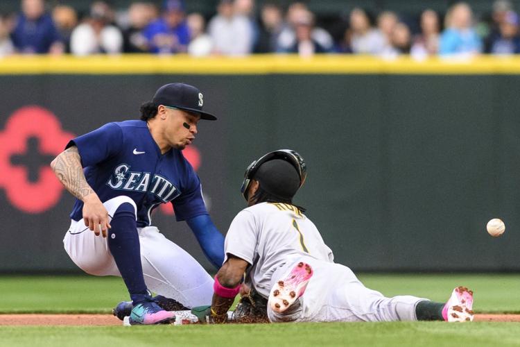 Oakland Athletics Esteury Ruiz Walks Back Editorial Stock Photo