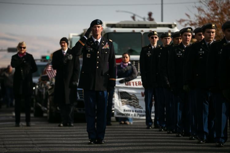 2022 Veterans Day parade in downtown Yakima