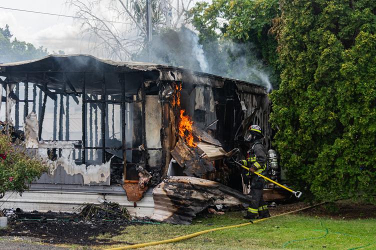 Fire destroys mobile home in Yakima's East Valley | Local ...