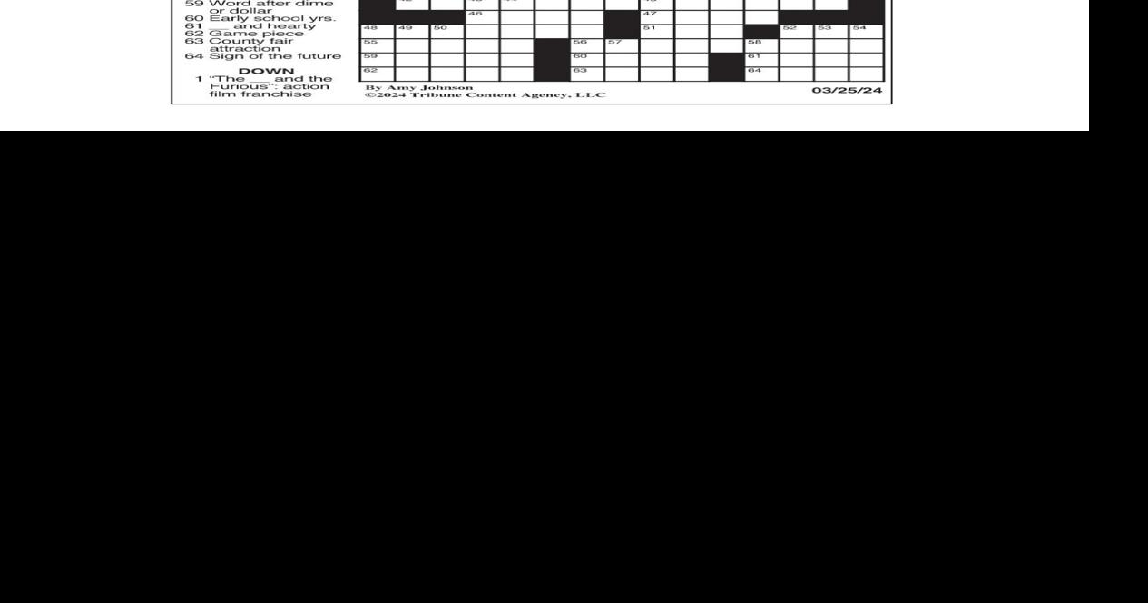 LA Times Crossword March 25, 2024 Crosswords