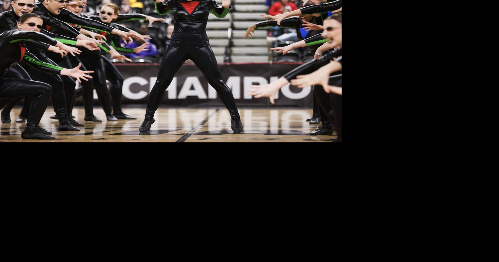 Premium AI Image dancing ballet dancers on a black background with