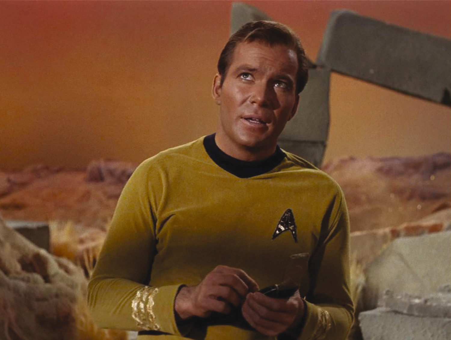 Star Trek Original Series Beam Me Up Scotty 1 14 Wide Enamel Pin