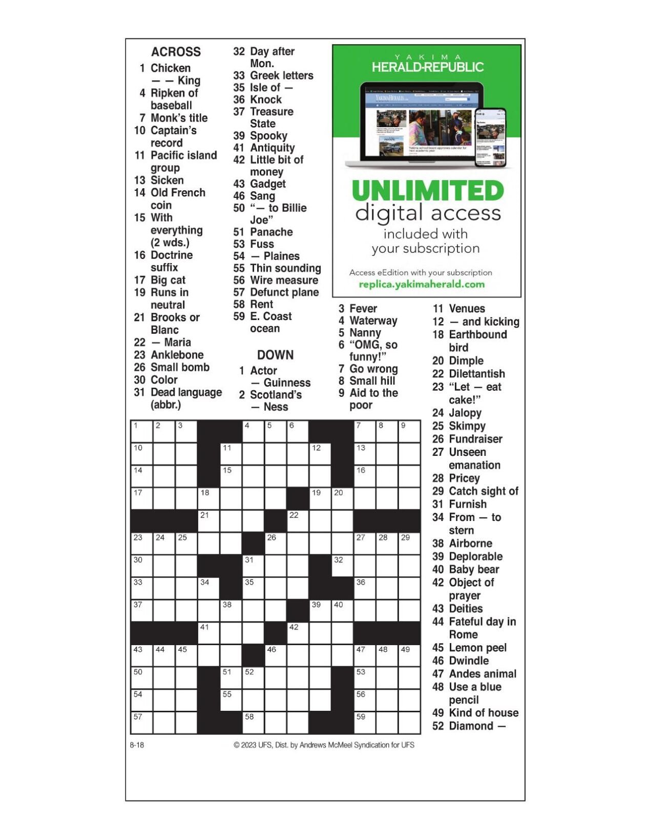 Crossword Puzzle Of The Week #2 (for Computer Science and Applications) -  GeeksforGeeks