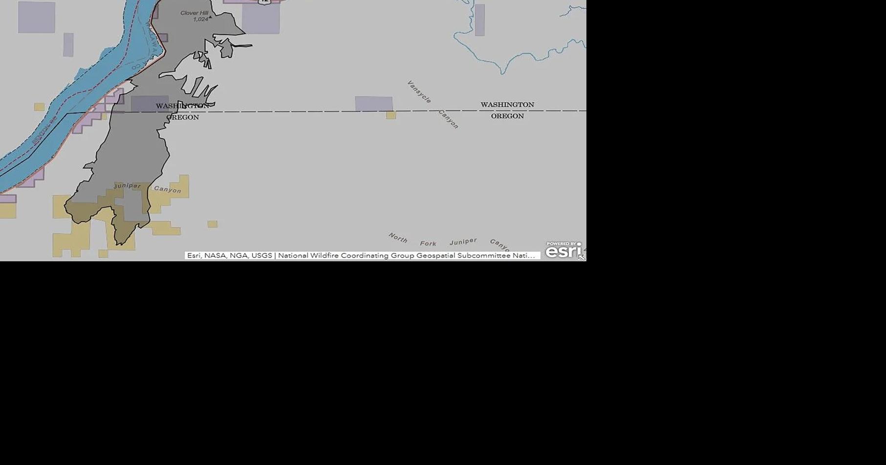 Washington state resources mobilized overnight for U.S. 730 fire south of Wallula Junction