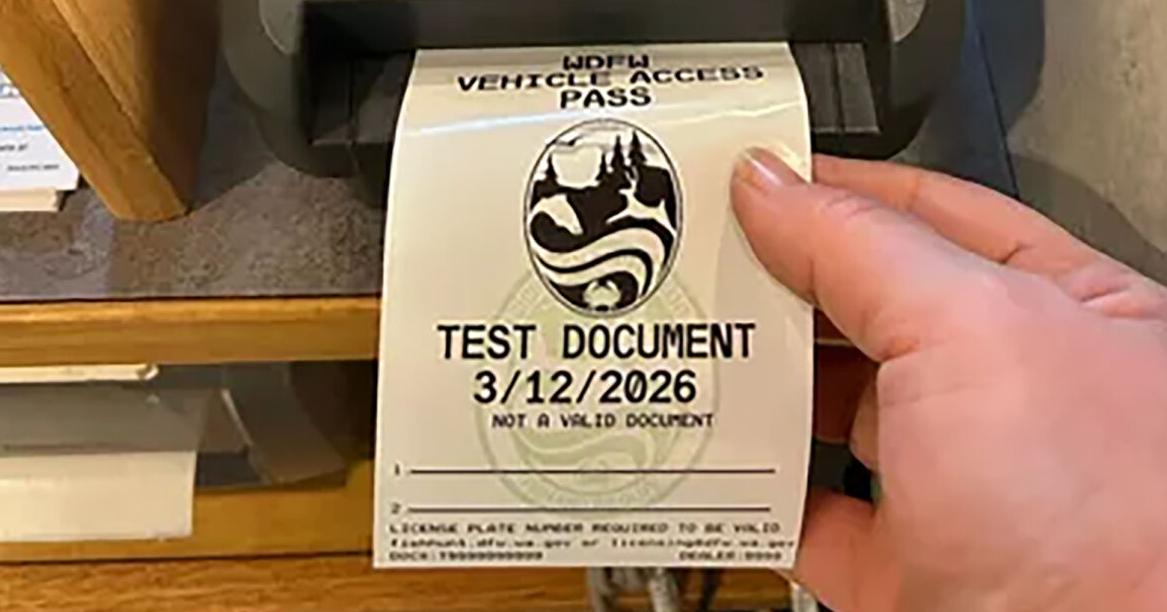 Washington will stop printing hunting, fishing licenses on waterproof paper