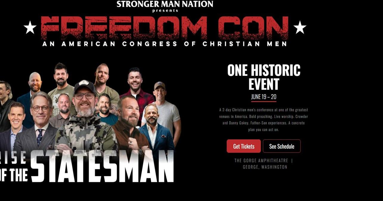 Gathering of conservative Christian men planned at Gorge Amphitheatre this weekend