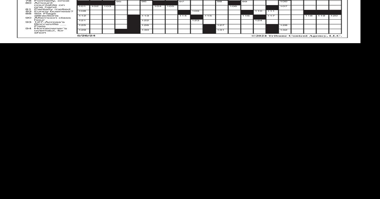 LA Times Crossword May 26, 2024 Crosswords