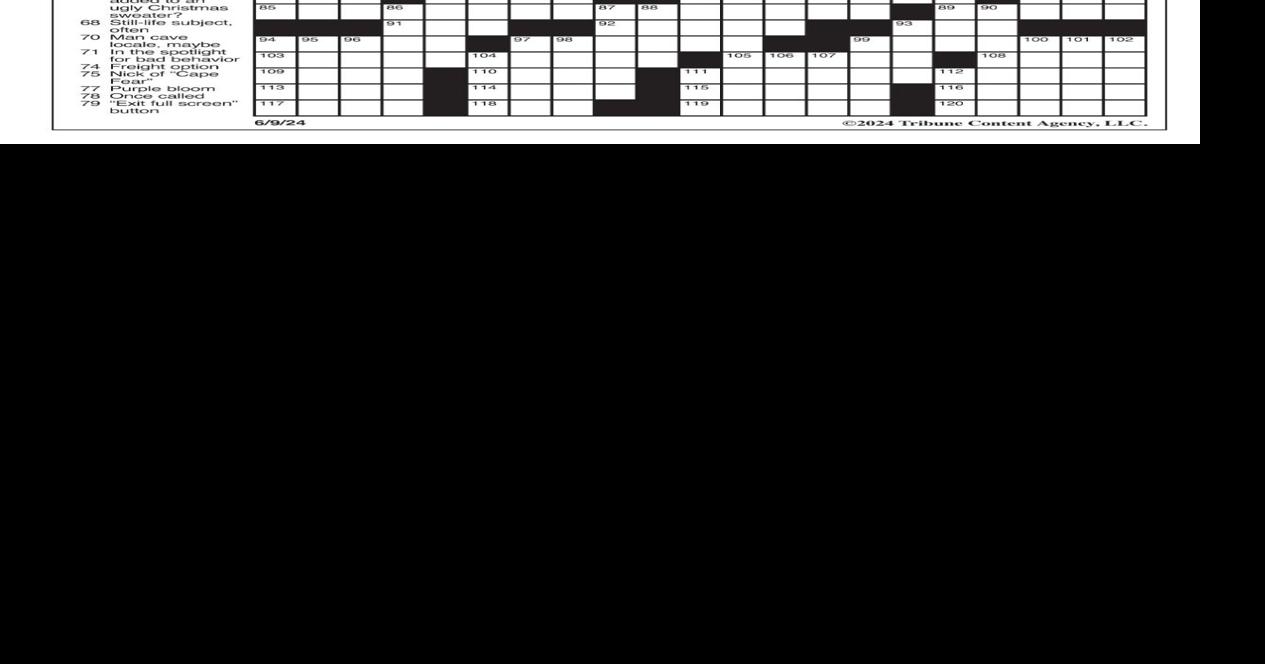 LA Times Crossword June 9, 2024 Crosswords