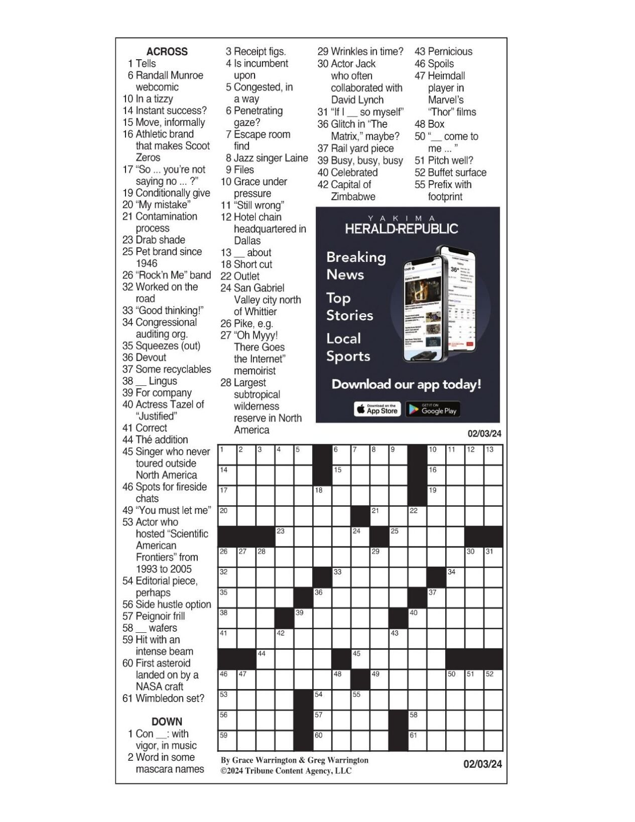 LA Times Crossword Feb 3 2024 Crosswords Yakimaherald Com   65bc0d07e6e1f.preview 