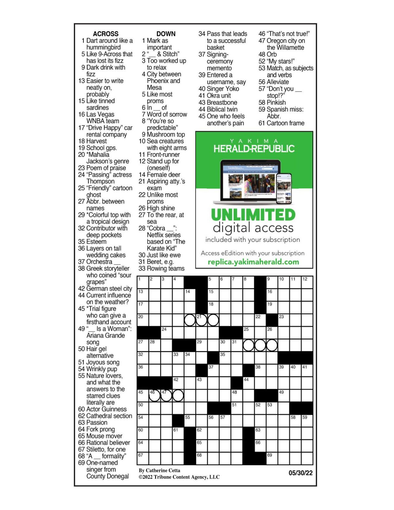 La Times Crossword Corner - yth5e5m