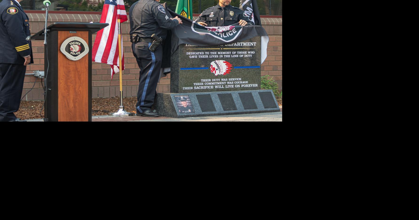 New memorial in Yakima honors police Sgt. Joe Deccio and other fallen officers