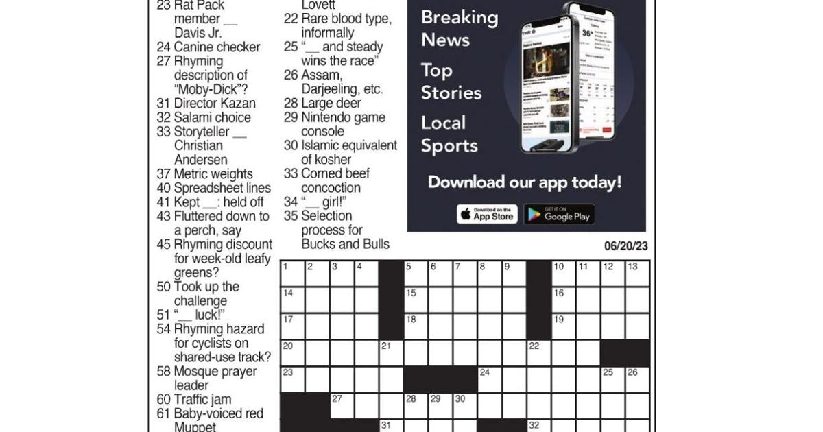 LA Times Crossword June 20, 2025 Crosswords