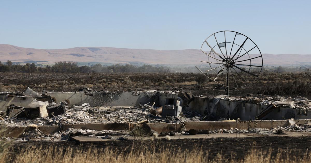 Destroyed Ranch Slide Ranch fire near White Swan nearly contained; 17 homes destroyed ...