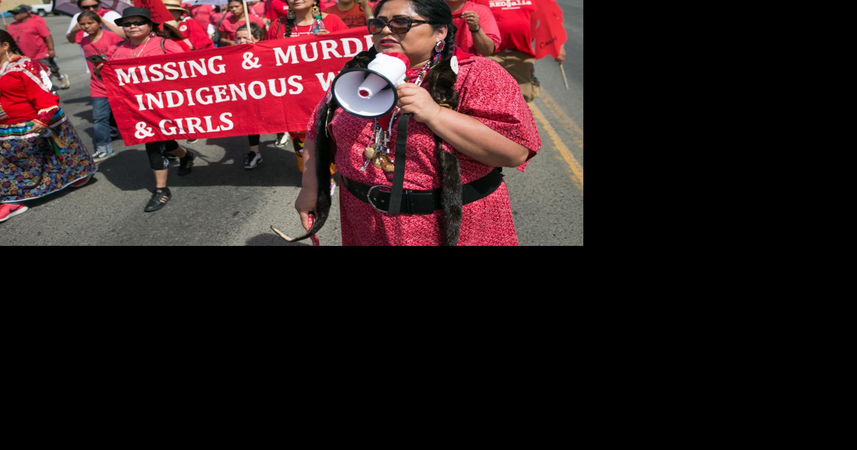 Hundreds gather in support of missing and murdered indigenous women and ...