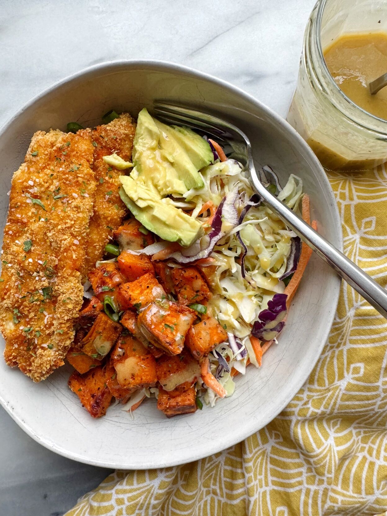 Hot honey chicken bowl