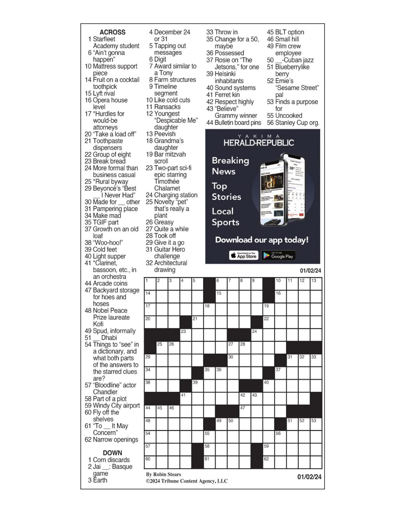 LA Times Crossword Jan 2 2024 Crosswords Yakimaherald Com   659396dd36ff6.preview 