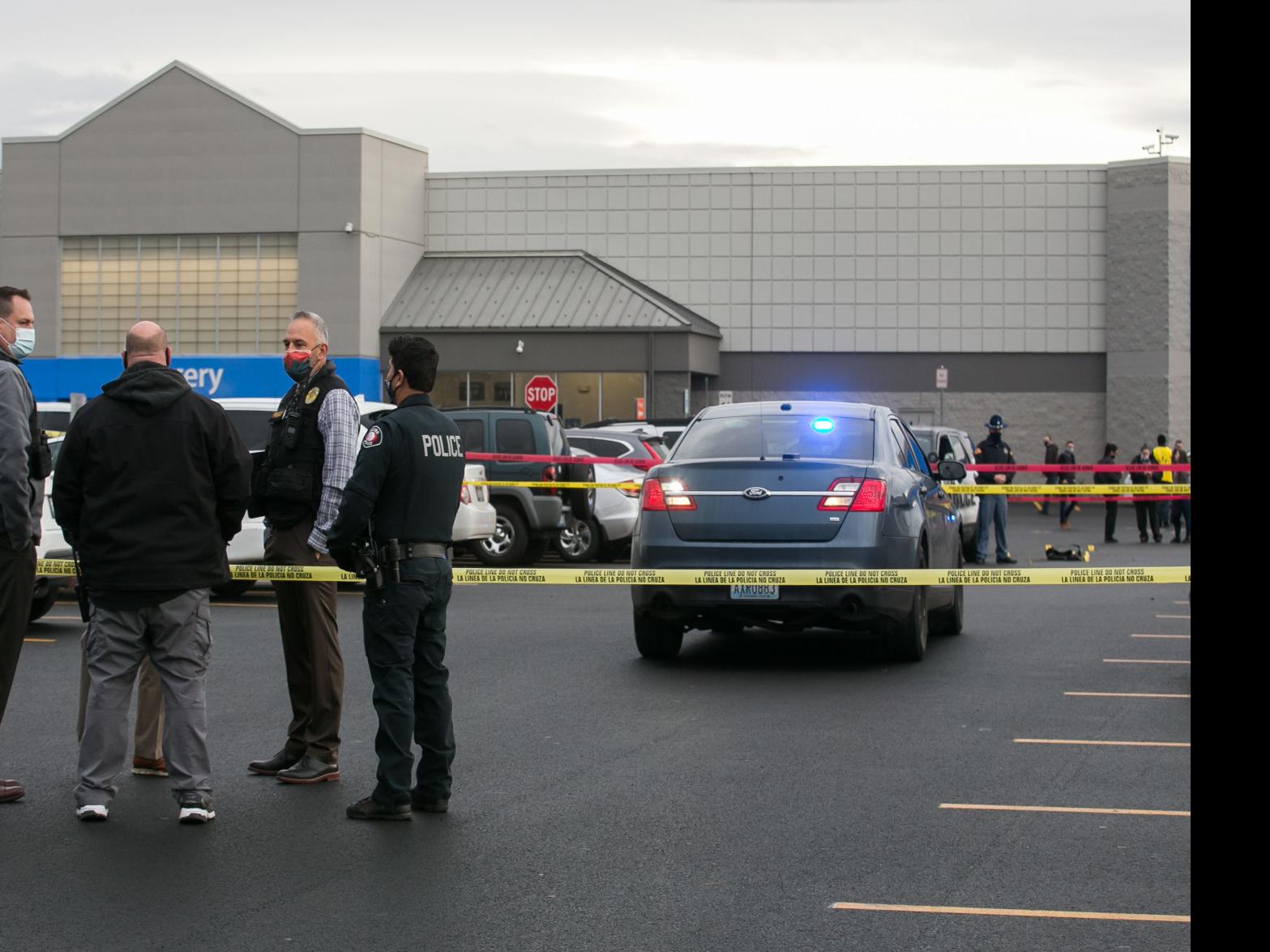 two yakima police officers injured by suspects vehicle at walmart local yakimaherald com