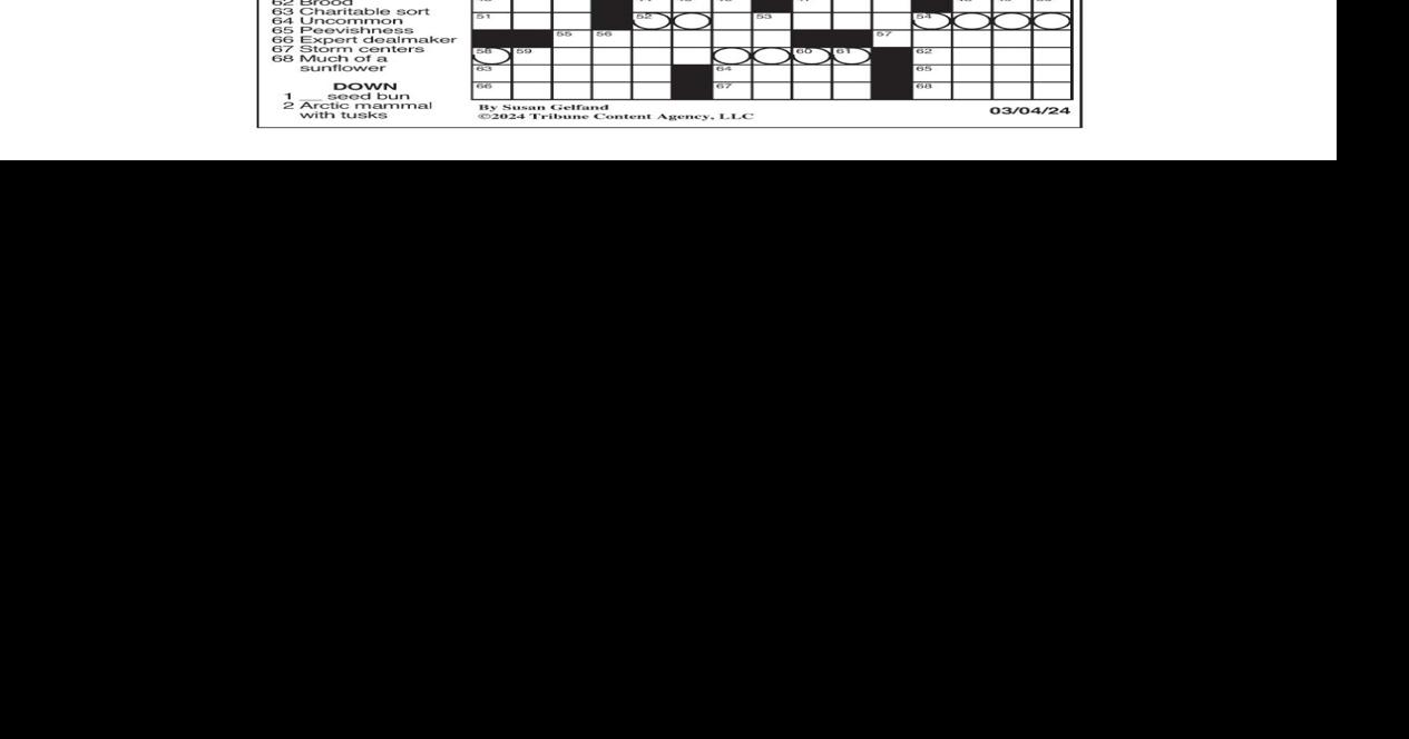 LA Times Crossword March 4, 2024 Crosswords