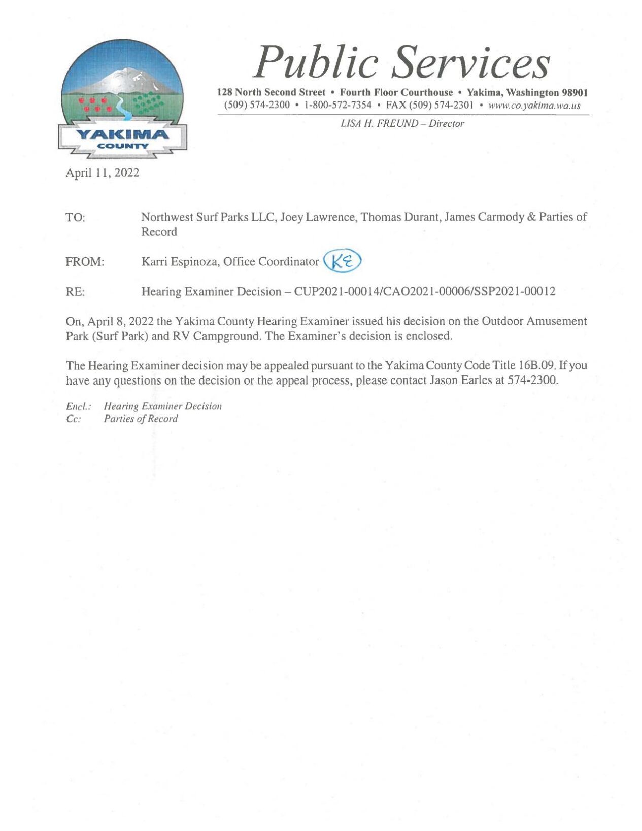 Surf park - Hearing examiner decision | | yakimaherald.com