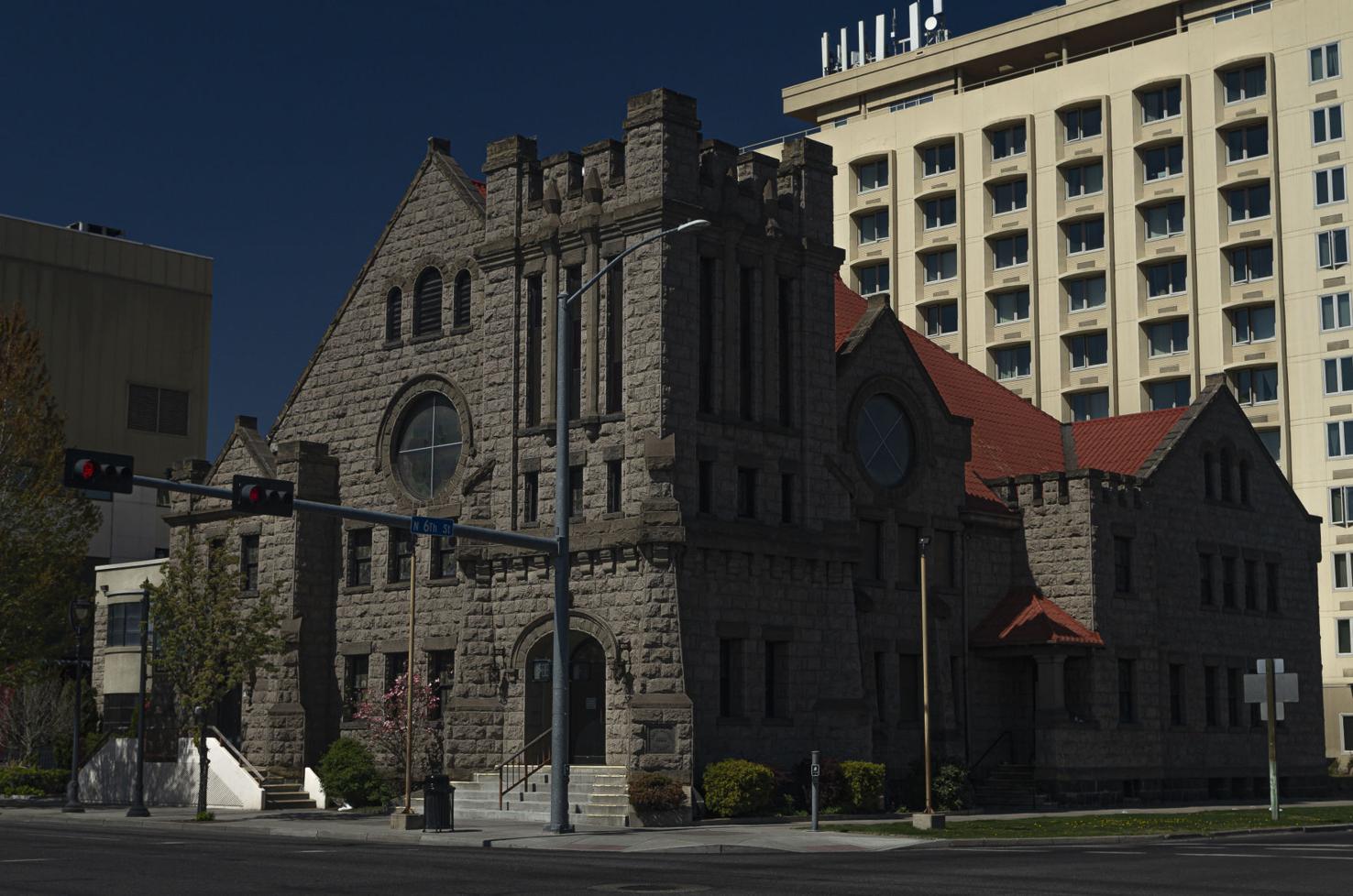 It Happened Here First Baptist Church built in downtown Yakima