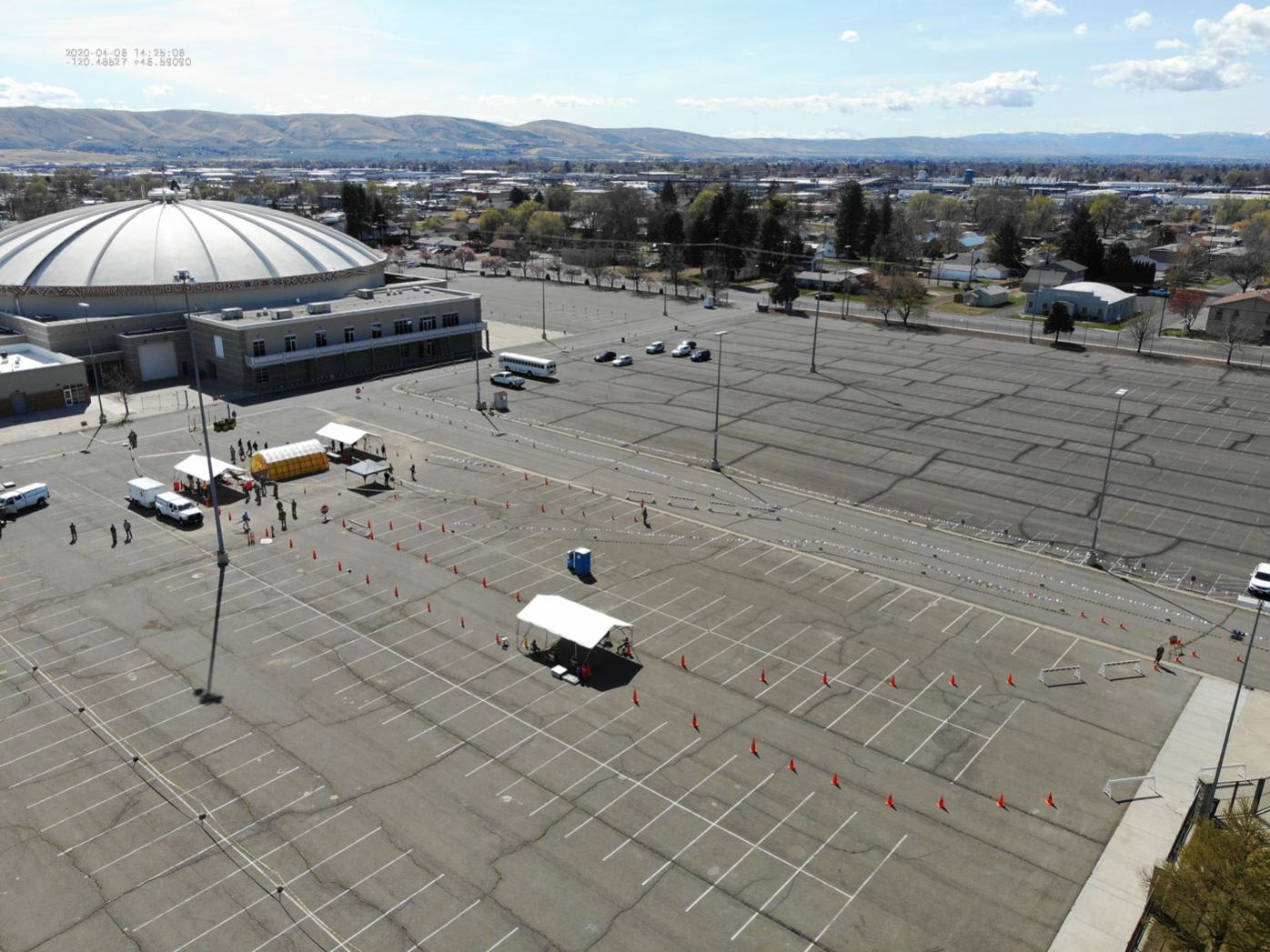 Appointments fill up as temporary drivethru COVID19 testing site