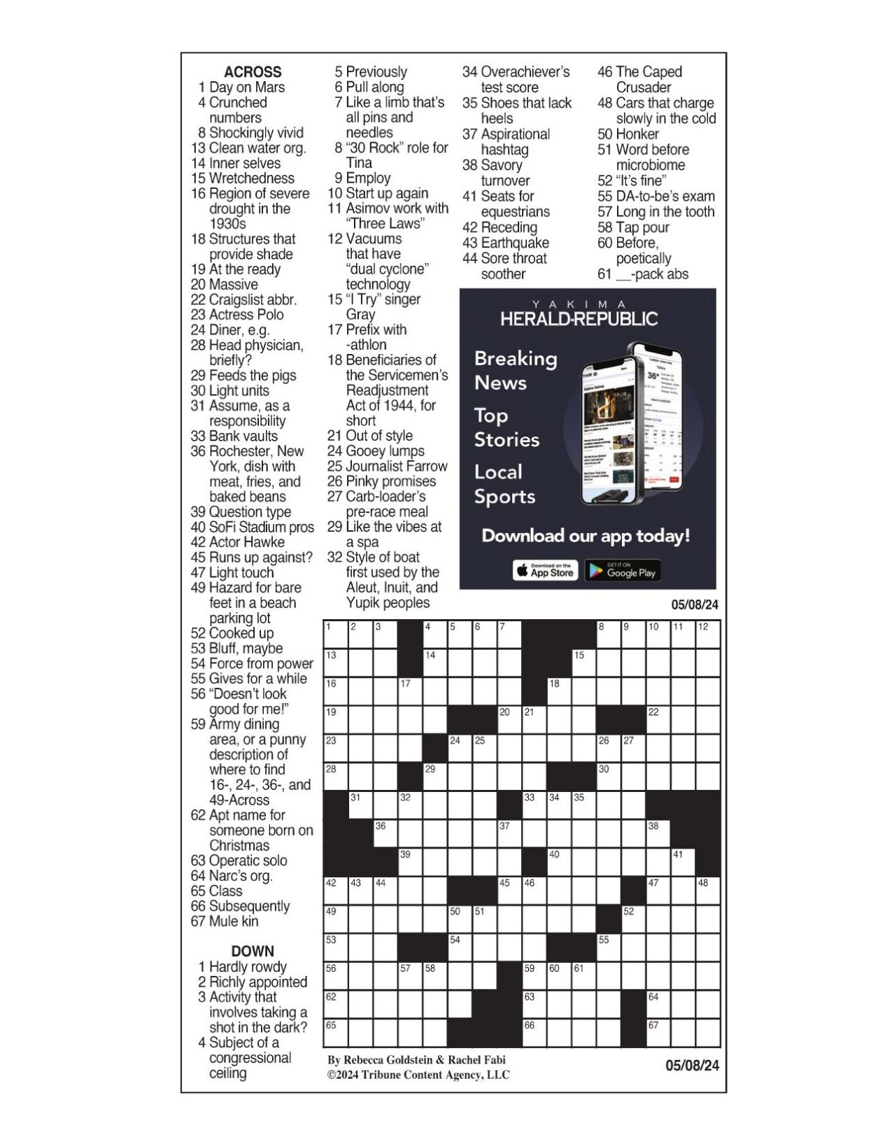 LA Times Crossword May 8, 2024 Crosswords