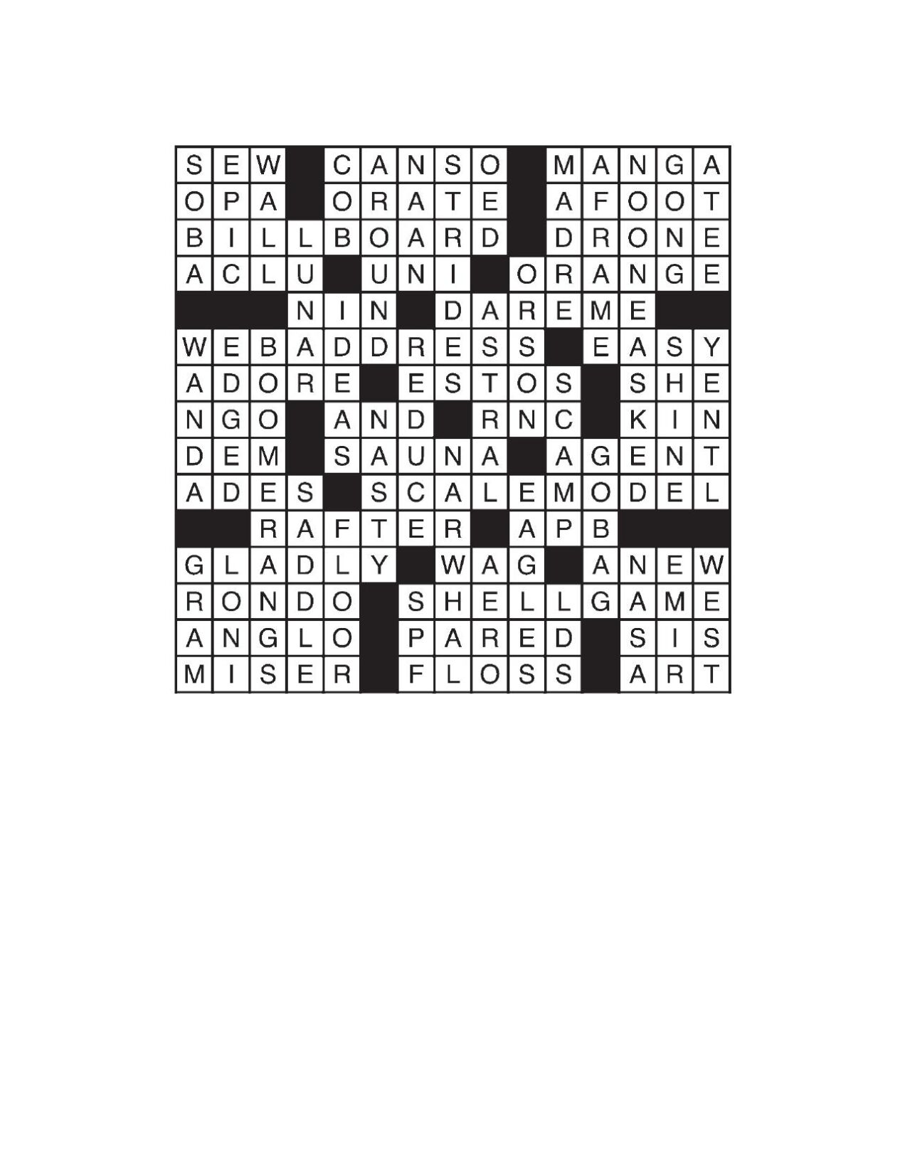 LA Times Crossword answers May 4, 2023 Crosswords
